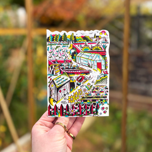 Growing Up die-cut card by BlackDog