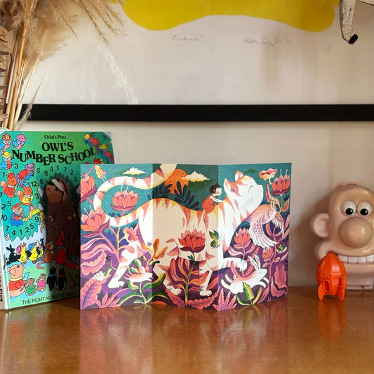 Mighty Min concertina card by Melissa Castrillón