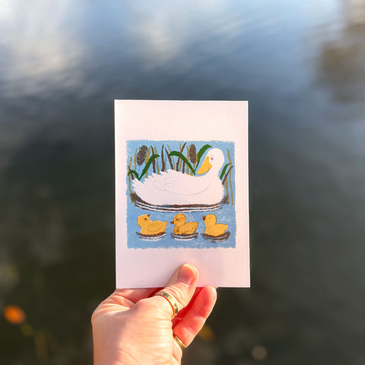 Duck and Ducklings by Meg Rennie