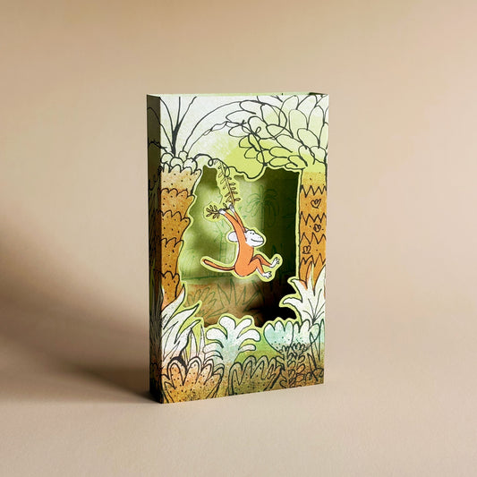 Monkeying Around 3D card by Toby Rampton